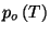 $ p_{o}\left(
T\right) $